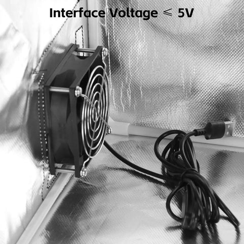 Smoke Exhaust Kit For Laser Engraver And 3D Printer Enclosure With 4500 RPM Fan And Vent Pipe In Silver Enclosure