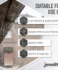 Stop Leak Sealer Spray White 400ml Waterproof Sealant For Gutters And Flat Roofs DIY Friendly No Mess Indoor Outdoor Repair Spray Fast Fix For Pipe Leaks And Surface Cracks Made In Britain suitable for use on roofs, guttering, pipes, and fascias
