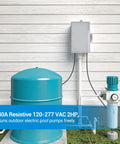 Beefy Outdoor Mechanical Pool Pump Timer Box 40A 120 to 277 VAC 24 Hour Programmable On Off Switch for water systems