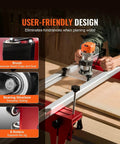 User-friendly heavy duty router sled for wood slab flattening with universal clamp design and adjustable jig for large boards.