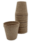 Stack of Awesome Biodegradable 3-Inch Peat Pots for Super Easy Organic Seed Starting with Built-In Drainage Holes