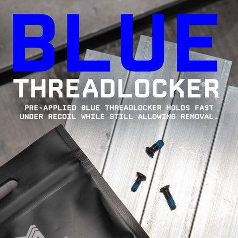 Premium Gunsmithing Screws Size 8-40 Torx T10 for Optics Bases Scope Rings with pre-applied blue threadlocker.
