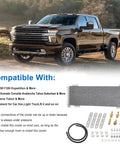 Heavy Duty 40k Transmission Oil Cooler Kit for Towing and Large Trucks with compatible models text and components.