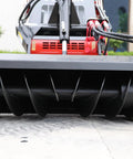 Stomp Mini Skid Steer Loader 1800lbs Compact Machine attachment for gardens and construction, focusing on auger detail