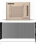 Straight Shooter Engine Coolant Radiator Assembly For Nissan Leaf 2013 To 2017 EV Battery, heavy duty aluminum, with packaging.