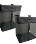 Mesh Slatwall Storage Baskets With Zipper Collapsible Hanging Organizer Set Heavy Duty Metal Frame 2 Pack For Garage And Workshop