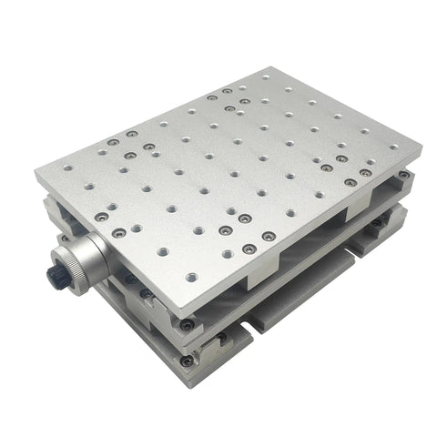 Portable XY Moving Table For Laser Marking And Engraving 210 By 150 By 75mm 2D Workbench With 70mm X Stroke Aluminum Alloy