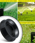 3 Pack Sprinkler Head Cap Set For Hunter Pro Spray Sprinklers With Fluoroelastomer Seals, Black Cap With O Rings installed view