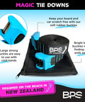 No Scratch 15 Foot Roof Rack Tie Down Straps 2 Pack With Silicone Buckle Covers And Recycled Plastic Storage Bag