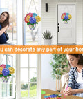 Dope Diamond Painting Kit Hanging Pendant Vase Sun Catcher For Front Door Sign Special Shaped Rhinestone Flower Summer Hanging Decor