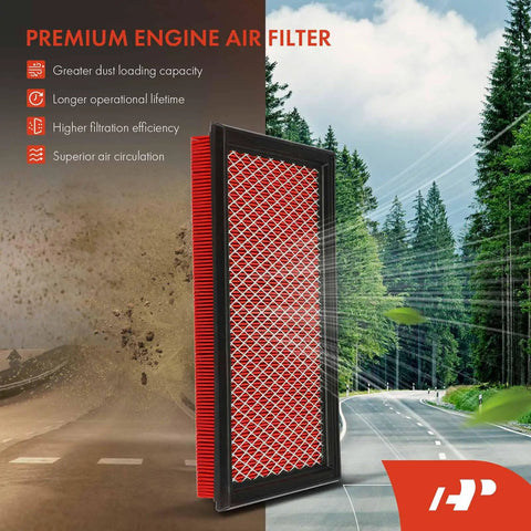 High Performance Pre Oiled Engine Air Filter for Infiniti Nissan Subaru Saab with dust loading and filtration benefits