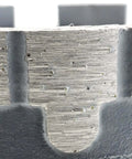 Trenion T-core diamond drill bit, close-up of T-shaped segments, 1-3/8 in, 5/8-11 thread