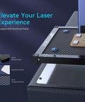 Honeycomb Laser Bed With Aluminum Panel 500 By 500 By 22mm Working Table for XTool D1 and D1 Pro Engravers, close-up view