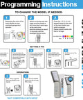 Instruction manual for 877LM Compatible Keypad For LiftMaster Chamberlain Craftsman Wireless Garage Door Openers 2011 To Present Security Two Point Zero Yellow Learn Button Plug And Play Install Replacement Pad For Home Garage System