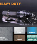 Jerax M35 HSS 1/2-inch step drill bit, metal gray, close-up on reflective surface