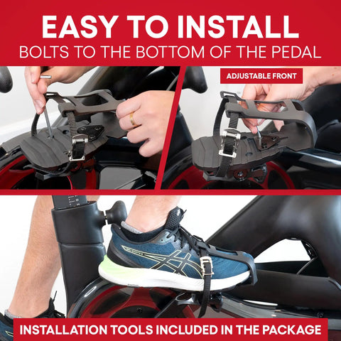 Dual Function Toe Cages For Peloton Pedals So You Can Roll In Sneakers Or Peloton Shoes And Switch Between Regular Shoes