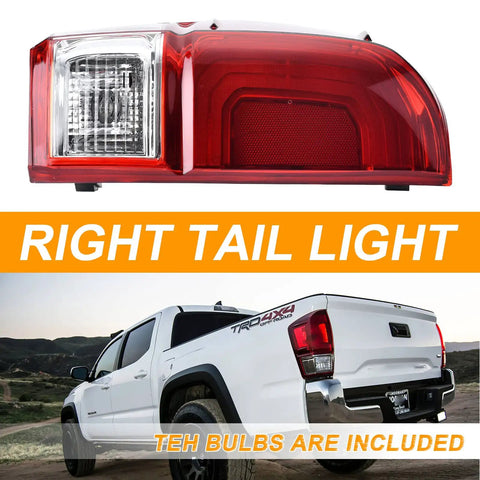 Toyota Tacoma Tail Light Rear Lamp Right Passenger Side Direct Fit Replacement Assembly With Bulb 81550-04170
