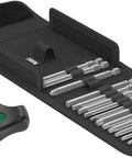 Kraftform Kompakt 400 RA Imperial Set 1 T Handle Bit Holder With Ratchet Function And Bit Set 17 Pieces in textile case