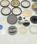 Solid Haul Of Dial Test Indicator Spare Parts And Heavy Duty Hardware For Precision Measuring Tools BR11576CZ5 assorted metal and glass components