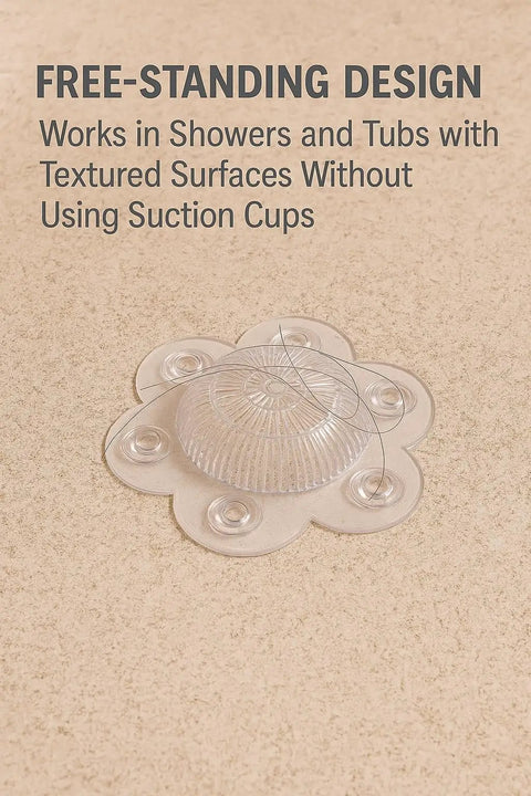 Kick Daily Drain Headaches To The Curb With This 2 Pack Hair Catcher Drain Cover with free-standing design for textured surfaces.