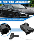Fuel Door Lock Actuator 81590-2T000 for Hyundai Sonata 2015-2019 Kia Optima 2011-2020, black filler opener, direct fit replacement