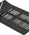 Kraftform Kompakt Turbo Imperial 1 19-Piece Screwdriver Set With Turbo Boost; screwdriver and bits in a black case