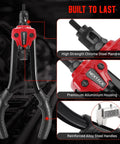 Close-up of Rivet Nut Tool Bundle NT600 NT700 with chrome steel mandrels and alloy steel handles for DIY and pros.