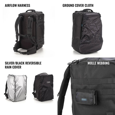 Cineluxe V2 Backpack 24 For Pro Cinema Gear Fits Large Camcorders And Cinema Cameras Up To 20 Inches, multiple covers displayed.