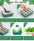 Instruction steps for using Reusable Seed Starter Kit With 72 Cell Silicone Seedling Trays Flexible Pop Out Cells