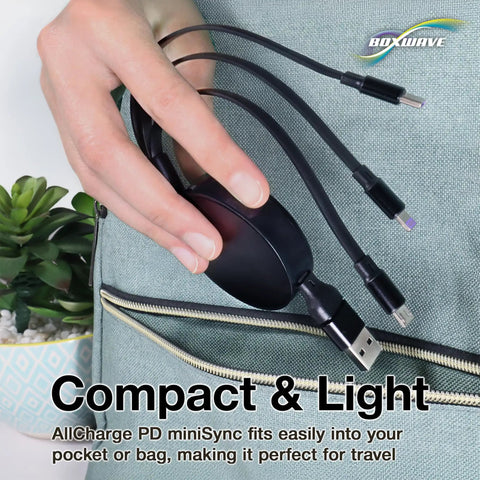 Dope Retractable USB C Cable For Motion Boom Speaker 100W Fast Charge 3 In 1 USB C USB A Micro USB Five Preset Lengths From 10 To 42 Inches Tangle Free Portable Charger Cord Jet Black, compact retractable cable with 3 connectors