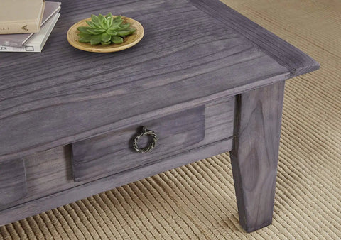 Weathered Wood Accelerator For Interior Use On Bare Wood, Quick Dry Low Odor Water Based Finish That Creates A Natural Aged Look In Minutes And Delivers Easy Soap And Water Clean Up, Coverage Up To 275 Sq Ft applied on a wooden table.