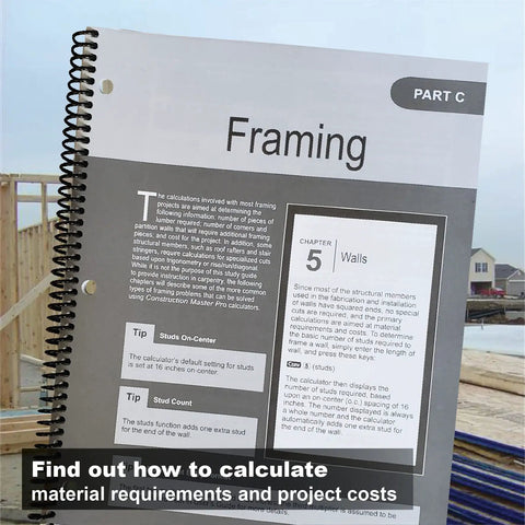 Construction Master Pro Workbook And Study Guide For Hands On Site Development And Finish Work Covering Footings Slabs Walls Framing And Finishing Plus Practice Problems And Answers held in construction site