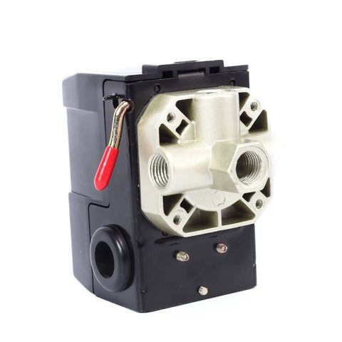Beefed-Up Pressure Switch For Air Compressor 95-125 Psi Heavy Duty 20 Amp 4-Port Manifold With Quarter Inch NPT Female PS10-4H1