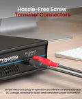 Powerful Bench Power Supply For Home Lab 30 Amp Regulated AC To DC Converter With 13.8 Volt DC Output screw terminals shown