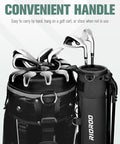 Ultra Lightweight Stand Golf Bag For Men And Women Holds Seven To Eight Clubs Two Way Divider System Built In Cooler Pocket