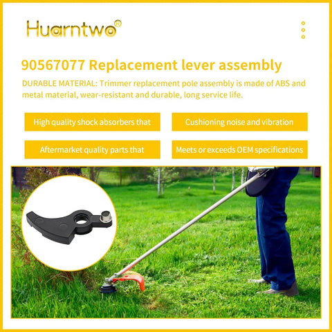 Go-To Four Pack Replacement String Trimmer Lever Assembly 90567077 in use with Black and Decker NST2118 LST136 LST220 Series 18V trimmer