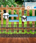 37ft Long Garden Animal Barrier Fence 13 Inch High Rustproof Metal Wire No Dig Dog Border Fence 26 Pack Ground Stakes