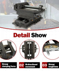 6 Inch Cross Slide Drill Press Vise Heavy Duty Benchtop X Y Compound Vise For CNC Milling And Drilling Machines on display