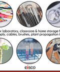 Heavy Duty Epoxy Coated Steel Test Tube Rack That Holds 40 Tubes Up To 20mm Diameter For Lab Classroom And Research Use Durable Corrosion Resistant Storage