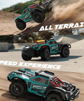 Brushless 4x4 RC Truck for Adults Hits 50 MPH, 1/14 Scale, 3S Electric Power, all-terrain monster car jumping and racing