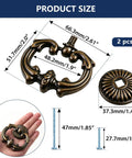 Vintage Antique Drawer Pulls and Knobs Set in Oil Rubbed Bronze With Classic Ring Handles for Cabinets and Closets