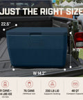48 Quart Portable Cooler With Ice Retention Up To 60 Hours And TempLock Foam, Leak Resistant Build in truck bed
