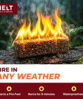 All Weather Fire Starter Squares Pack 160 Count For Campfire Charcoal Grill And Wood Stove Odorless Wax And Sawdust Starters Burning