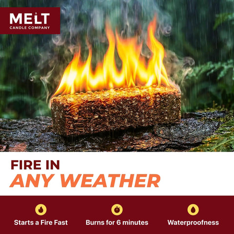All Weather Fire Starter Squares Pack 160 Count For Campfire Charcoal Grill And Wood Stove Odorless Wax And Sawdust Starters Burning