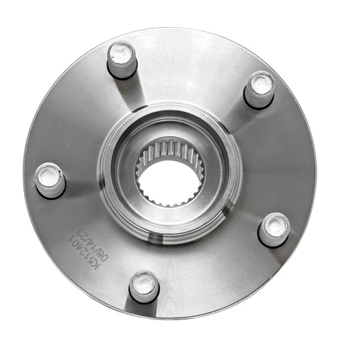 Rear Wheel Bearing Hubs And Hub Assembly Replacement For Subaru Outback Forester Impreza Legacy WRX STI BRZ Crosstrek Scion FRS Toyota 86 5 Lug 512401 Pair Durable Easy Install Plug And Play Vehicle Specific Fit, top view showing 5-lug pattern