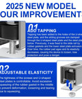 Close-up of 2025 model trolley roller wheels with tapping and adjustable elasticity improvements for Unistrut strut channels.