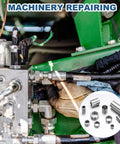 MACHINERY REPAIRING with Six Pack M10 Stainless Steel Spacers, Three Eighths Inch Inside Diameter, Five Eighths Inch Outside Diameter, Three Eighths Inch Long, Unthreaded Round Standoff Bushings, Plain Finish, For Screws And Bolts, Silver