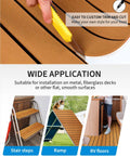 Cutting Self Adhesive Faux Teak Boat Flooring 48x16.8 Inches With 3M Adhesive Backing Non Slip EVA Foam Decking With Knife