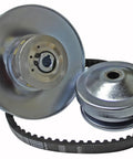 Yerf-Dog Go Kart Torque Converter Kit With 30 Series Driven Seven Inch Unit, 30 Series Driver Bore Three Quarter Inch, And Replacement Drive Belt Silver