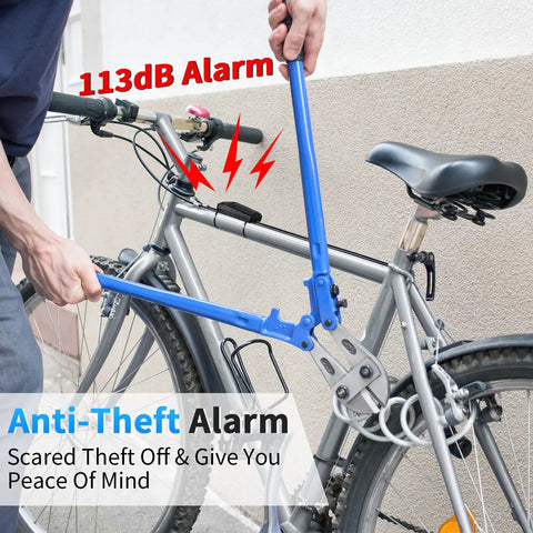 Vibration Sensor Alarm System 113dB Anti Theft With Remote Waterproof For Electric Bikes Motorcycles Golf Carts Trailers Mailboxes Garage Doors Windows And More A Must Have Bike Accessory For Home Security